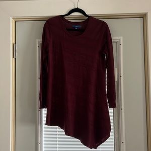 Maroon A-symmetrical sweater